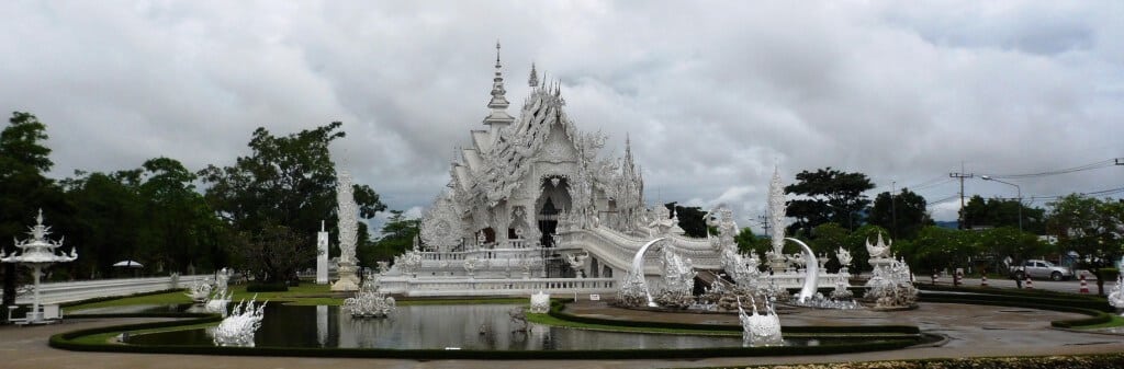 The White Temple nær Chiang Rai, Nordthailand