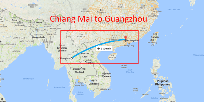NY FLYRUTE: Chiang Mai – Guangzhou