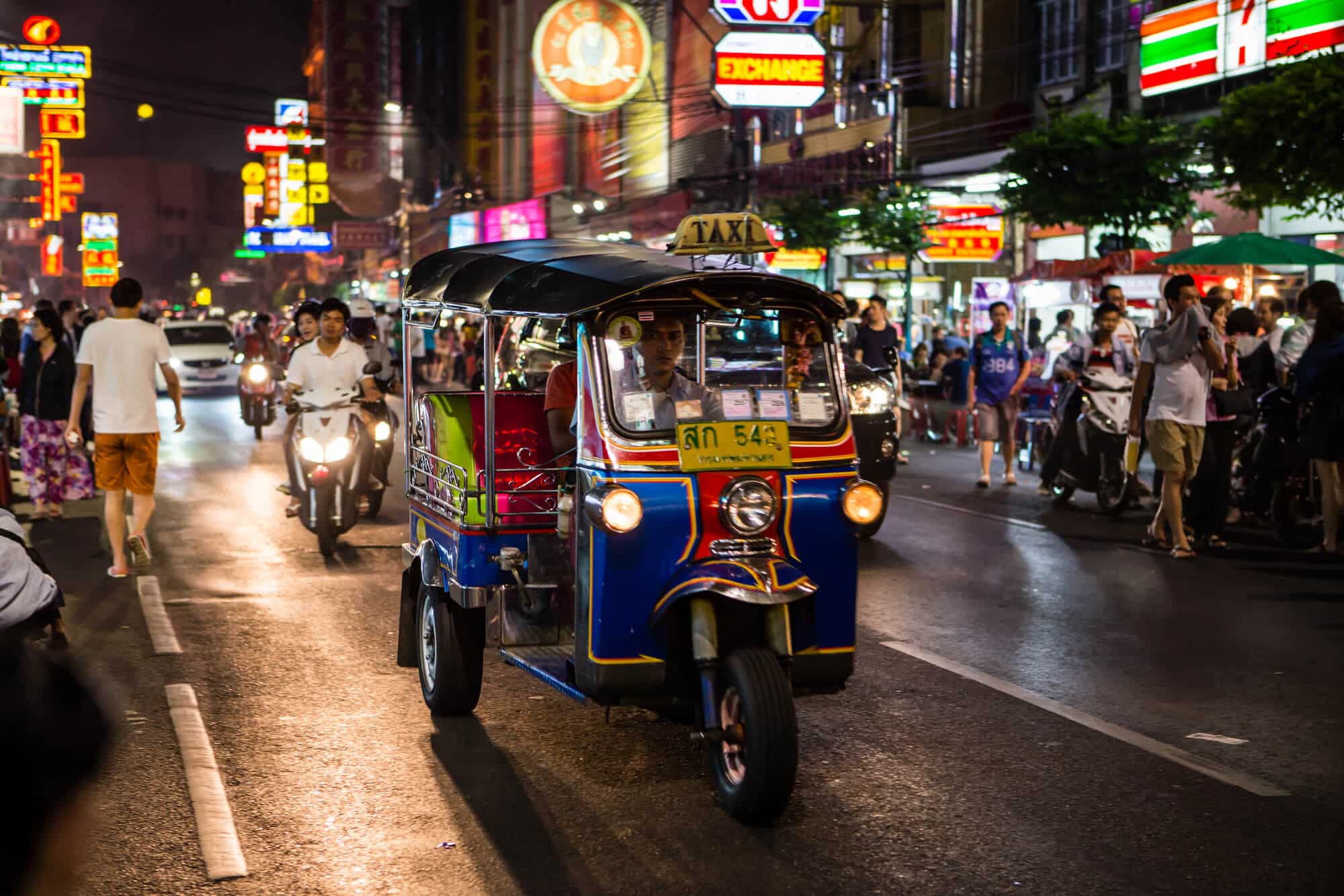 Kør igennem Bangkok i en Tuk Tuk
